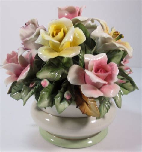 97 shipping. . Capodimonte flowers roses